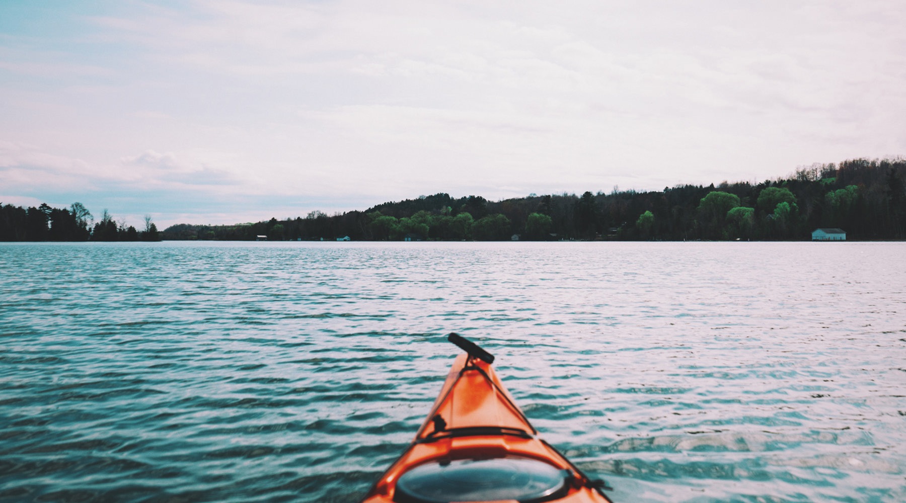 kayak on a lake